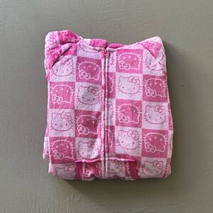 Hello Kitty Sanrio Plush Fleece Onesie Pajamas